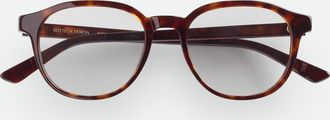 Bottega Veneta Classic Panthos Eyeglasses - Brown - Unisex - 100% Eastman Acetate Renew & Including 27% Recycled Material