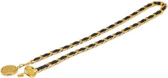 Chanel Pre-owned Belts, female, Yellow, Size: ONE SIZE Pre-owned Braided Chain Belt