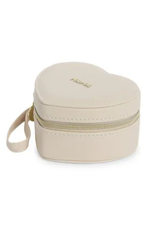 Nordstrom Heart Mama Jewelry Box in Cream- Gold Mama at Nordstrom