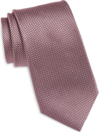 Nordstrom Geometric Silk Tie in Pink at Nordstrom