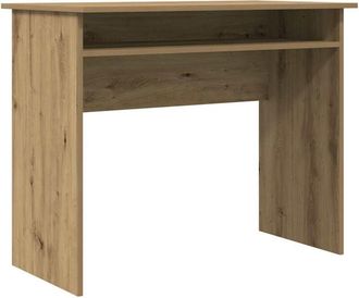 vidaXL Escritorio de madera de ingeniería roble artisan 90x50x74 cm Vidaxl