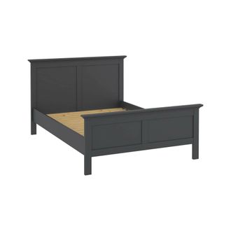Dmora Cama Individual Gasparde, Sommier Para Dormitorio, Estructura De Cama Por Habitaci&oacute;n, Estructura Del Sostenedor Del Colch&oacute;n, 211x158 H110 Cm, Gris - D