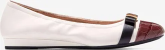 Cole Haan Womens Go-to Tova Bow Ballet Flats - White Size 10.5