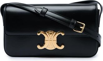 Celine Pre-owned Celine Shiny Calfskin Triomphe Claude Shoulder Bag Ladies M9LAT605DIVT0CJG