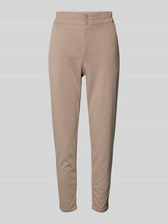 Freequent Slim Fit Stoffhose mit Eingrifftaschen Modell NANNI in Taupe Melange, Gr&ouml;&szlig;e M