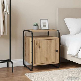 vidaXL Vidaxl Armadio Da Notte Rovere Artigianale Legno Ingegnerizzato