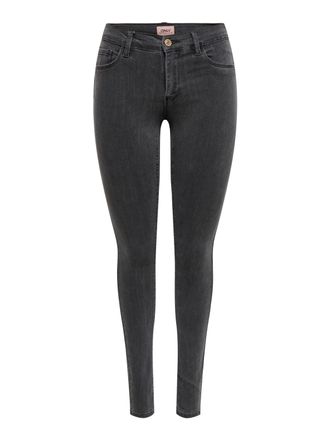 Only Skinny-fit-Jeans ONLY ONLRAIN REG SKINNY JEANS DNM CRYOD655, Damen, Gr. XL (42), L&auml;nge 30, grau denim, Denim/Jeans, Obermaterial: 53% Viskose, 29% Bau