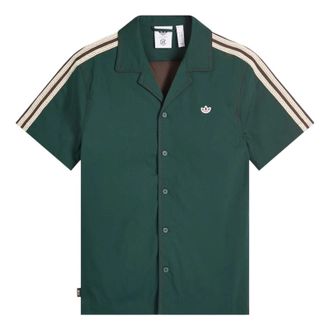 adidas x CLOT BY Edison Chen Short-Sleeved Shirt Asia Sizing Green Brown JP3870