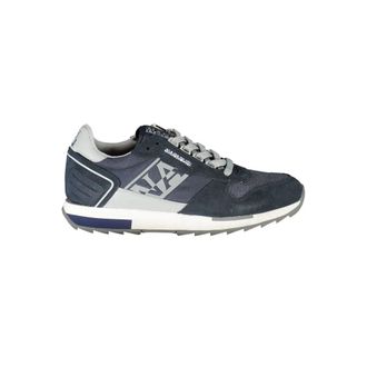 Napapijri Schoenen, Heren, Blauw, 44 EU, Leer, Leren Sneaker