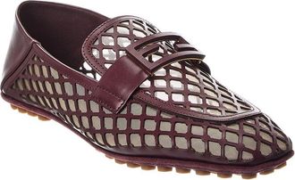 Fendi Fendi Baguette Mesh & Leather Loafer