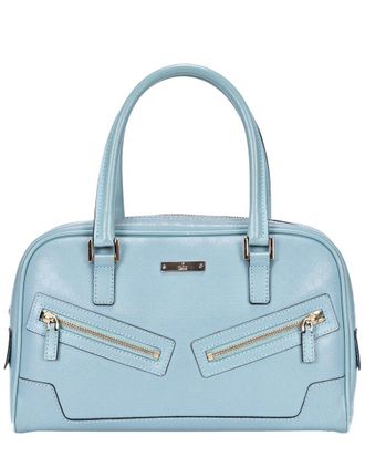 Gucci Blue Micro-Guccissima Leather Capri Bowler Tote (Authentic Pre-Loved)