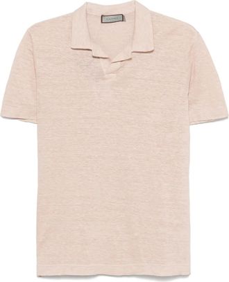 Canali T-shirt in lino - Rosa