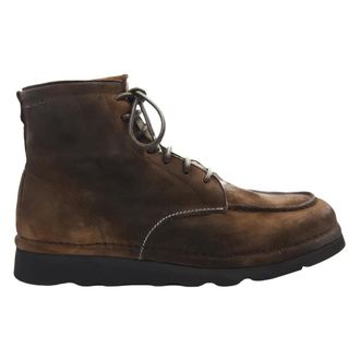 Alexander Hotto Lace-up Boots, male, Brown, Size: 10 US stivali e stivaletti Camoscio