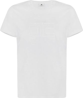 Elisabetta Franchi Dames, Tops, Wit, Maat: XS Jersey