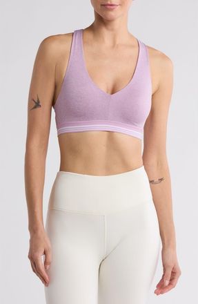 b.tempt'd by Wacoal B.Active Racerback Sports Bra in Lavender Herb Heather at Nordstrom Rack, Size X-Small