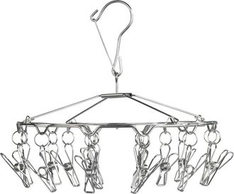 WENKO Tendedero Plegable De Acero Inoxidable Con 18 Pinzas
