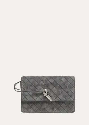 Bottega Veneta Andiamo Suede Wallet-On-Chain