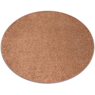 RugsX Rugsx - Moqueta Indus C&iacute;rculo Marr&oacute;n Cobre 82 Llanura Mezcla Orange Circulo 133 Cm