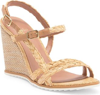 Linea Paolo Esme Wedge Sandal in Natural Woven at Nordstrom Rack, Size 9.5