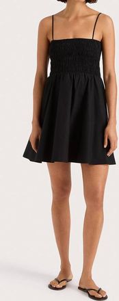 Faithfull The Brand Jean Mini Dress In Black