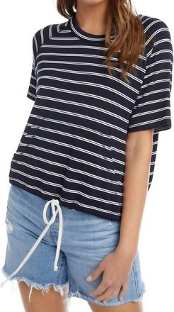 Fifteen Twenty Drawstring Top In Stripe