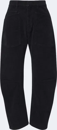 Nili Lotan Shon cotton-blend corduroy barrel-leg pants