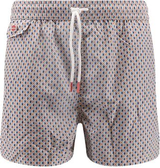 Kiton Badmode, Heren, Veelkleurig, L, Kiton Ciro Paone Zeekleding Rood