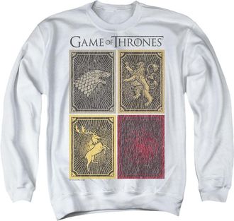 Gildan Game Of Thrones House Squares Adult Crewneck Sweatshirt