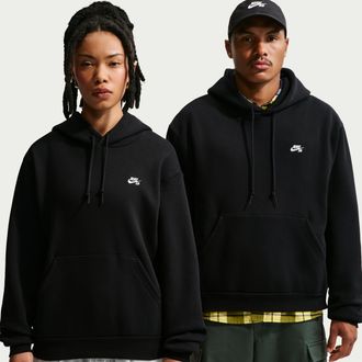 Nike Mens Nike SB Fleece Pullover Skate Hoodie in Black | FV7351-010