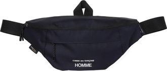 Comme Des Gar&ccedil;ons Messengertas met verstelbaar bandje en geborduurd logo - Blauw