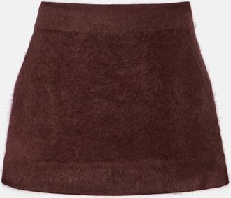 Dorothee Schumacher Minigonna Fluffy Statement in misto lana
