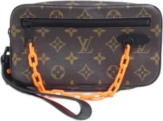 Louis Vuitton Pre-owned Clutches, female, Brown, Size: ONE SIZE Pre-owned Canvas louis-vuitton-bags