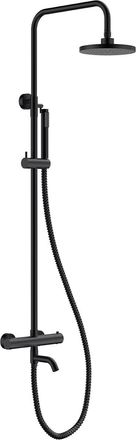 OEM Conjunto De Ducha De Superficie Veo I Negro Con Termostato Besco