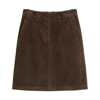 Marc O'Polo Gonna in Corduroy Slim - - Skirts - Donna - Marrone - S