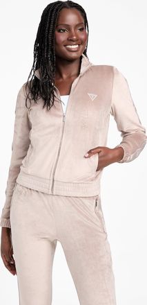 Guess Eco Janess Logo-Tape Velour Jacket