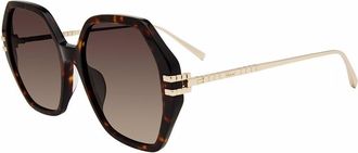 Chopard Brown Geometric Sunglasses SCH370M 04BL 57