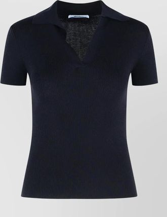 Max Mara albero virgin wool short sleeve polo