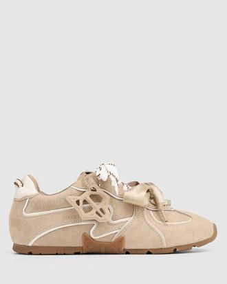 Naked Wolfe Adored Suede Sneaker in Off White Suede at Nordstrom, Size 6.5