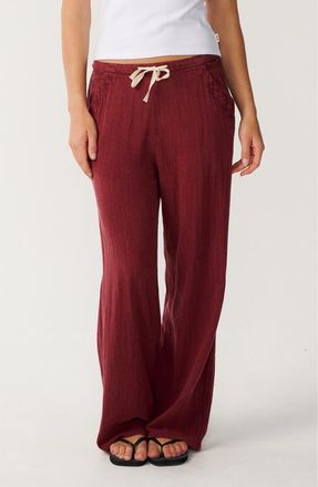 Rip Curl Classic Surf Wide Leg Pants in Plum at Nordstrom, Size Xx-Small