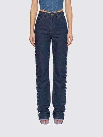 Rotate Jeans straight Rotate in denim con bottoni