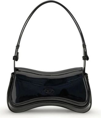 Diesel Tassen, Dames, Zwart, ONE Size, Play Shoulder Bag