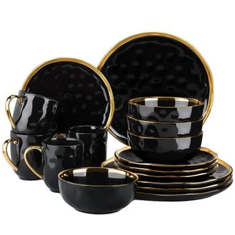 OEM Juego De Vajilla, Dise&ntilde;o Elegante, Colecci&oacute;n Completa De Vajilla, 16 Piezas
