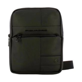 Piquadro Black Shoulder Bag for Modern Men