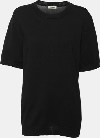 Sandro Black Jersey Top