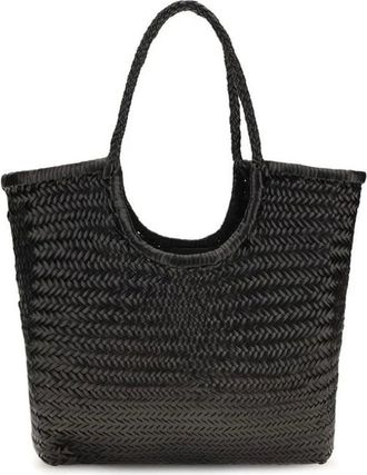 Dragon Diffusion Borsa Tote in Pelle Intrecciata - - Bags - Donna - Nero - ONE SIZE