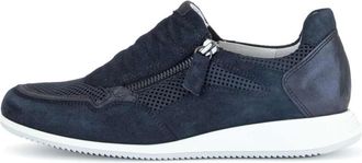 Gabor Schoenen, Dames, Blauw, 40 EU, Leer, Comfort Sneaker