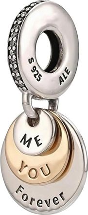 Pandora Jij & Ik Voor Altijd Bedel - Dames - Sieraden - Grijs - ONE Size - Accessoires