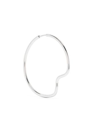 Maria Black Copenhagen 35 sculpted hoop earring - Silver