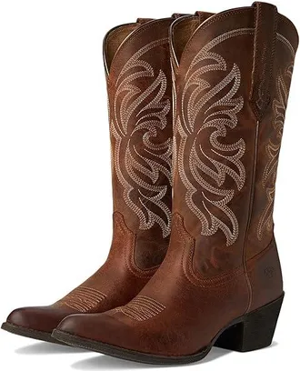 Ariat Heritage J Toe Stretchfit Western Boots Womens Shoes Sassy Brown : 7.5 B - Medium, Leather