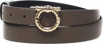 Ferragamo Riemen - Dames - Riemen - Bruin - 100 CM - Leer - Accessoires